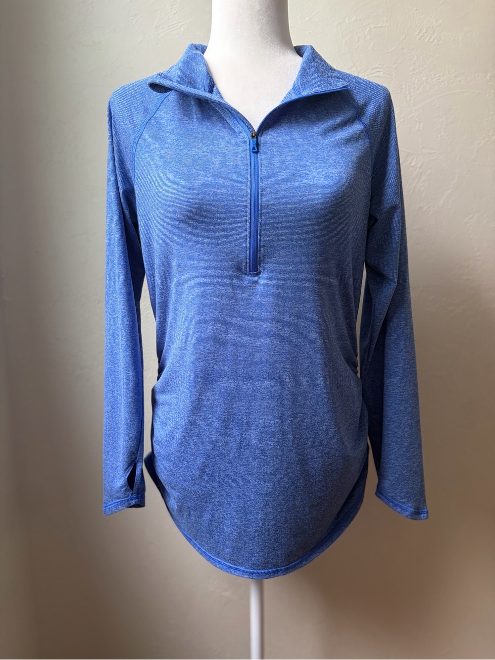 The North Face FlashDry Blue Quarter Zip Athletic Pullover Top L/G